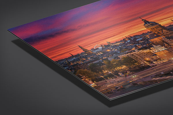 Alu-Dibond | Amsterdam Skyline zum Sonnenuntergang