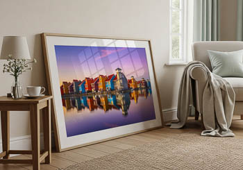 Wall Art | Colorful buildings in Groningen