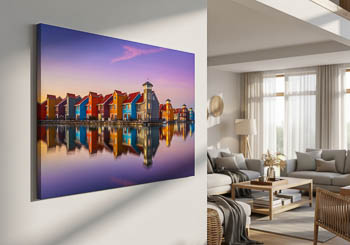 Wall Art | Colorful buildings in Groningen