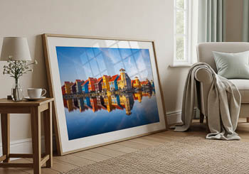 Wandbild | Bunte Häuser in Groningen