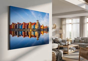 Wandbild | Bunte Häuser in Groningen