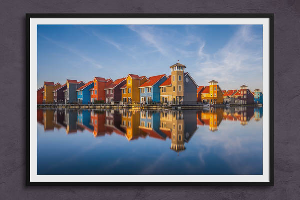 Fine Art Print | Colorful buildings in Groningen