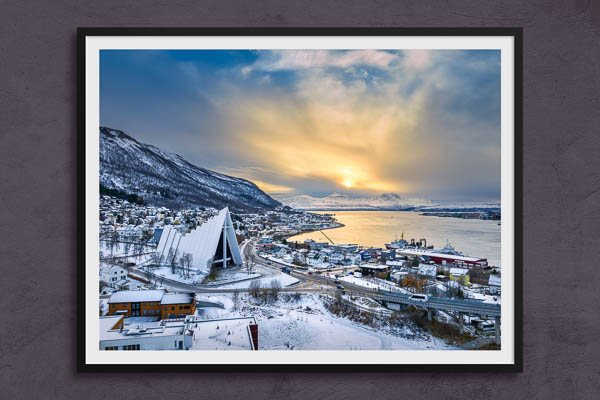 Poster / Kunstdruck | Arktische Kathedrale in Tromsø