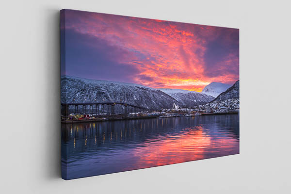 Leinwand | Sonnenaufgang in Tromsø