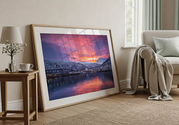 Wandbild | Sonnenaufgang in Tromsø