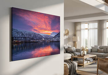 Wandbild | Sonnenaufgang in Tromsø
