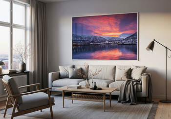 Wandbild | Sonnenaufgang in Tromsø