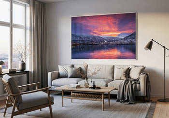 Wandbild | Sonnenaufgang in Tromsø