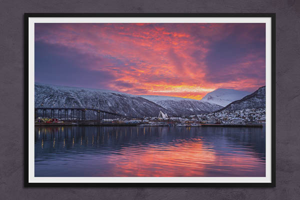 Poster / Kunstdruck | Sonnenaufgang in Tromsø