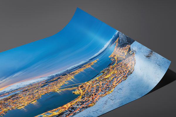 Kunstdruck / Poster | Winterpanorama von Tromsø