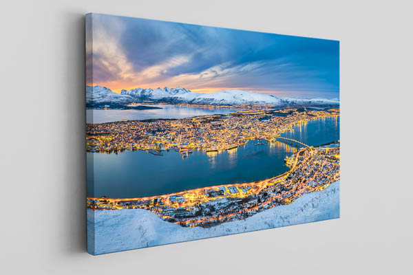 Canvas - Winter view of Tromsø
