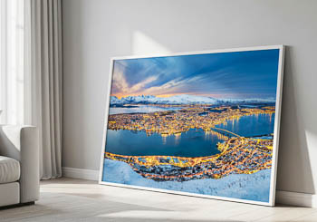 Wandbild | Winteransicht von Tromsø