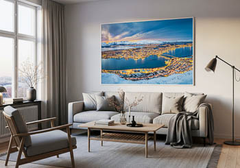 Wandbild | Winteransicht von Tromsø