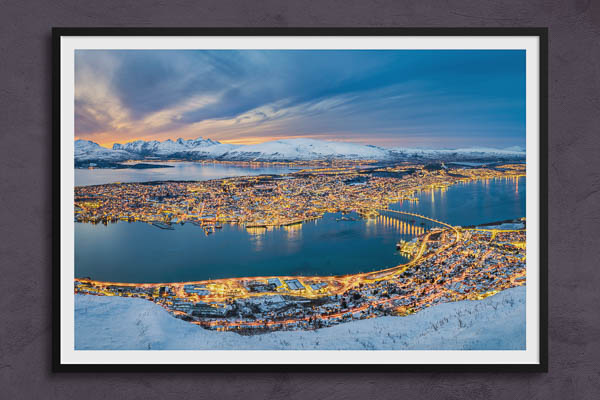 Fine Art Print | Winter view of Tromsø