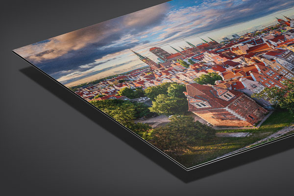 Metal Print - Old town of Gdansk from above