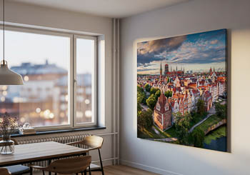 Wall Art | Old town of Gdansk from above
