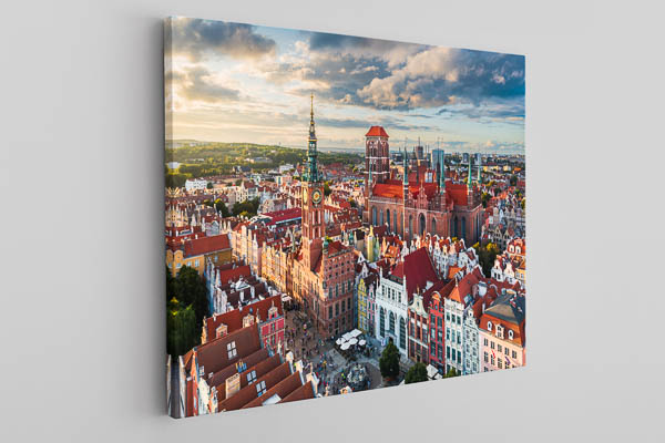 Canvas | Old town of Gdansk from above