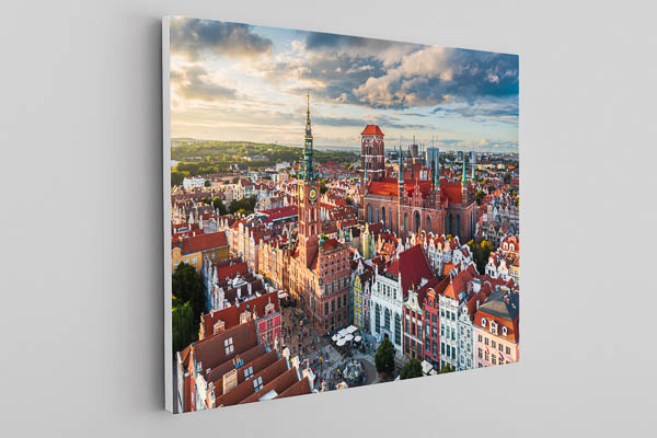 Canvas | Old town of Gdansk from above