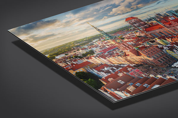 Metal Print | Old town of Gdansk from above