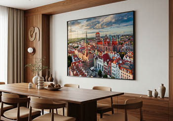 Wall Art | Old town of Gdansk from above