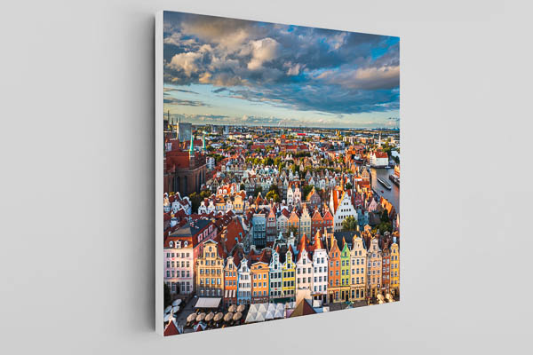 Leinwand | Altstadt von Danzig von oben