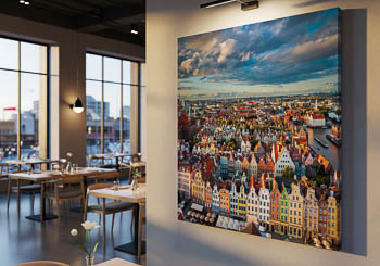 Wall Art | Old town of Gdansk from above