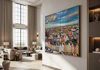 Wall Art | Old town of Gdansk from above