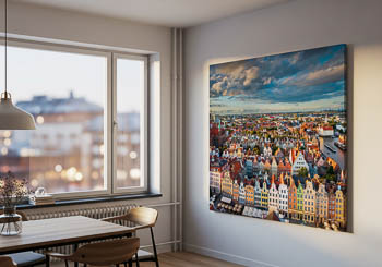 Wall Art | Old town of Gdansk from above