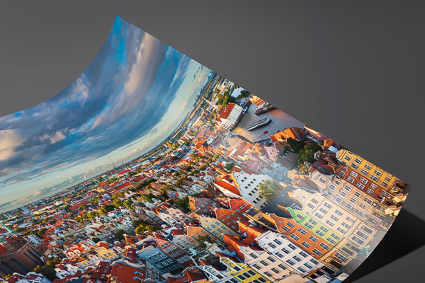 Kunstdruck / Poster | Altstadt von Danzig von oben
