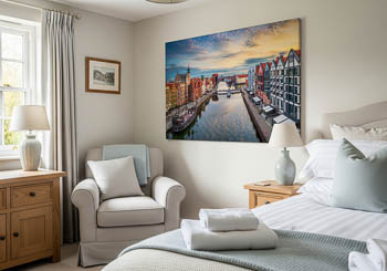 Wandbild | Altstadt von Danzig bei Sonnenaufgang