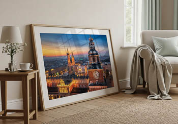 Wall Art | Old town of Krakow at sunrise