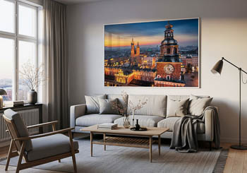 Wall Art | Old town of Krakow at sunrise