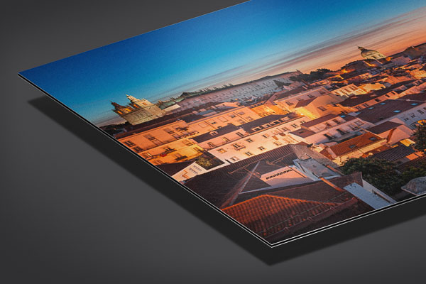 Metal Print | Sunrise in the Alfama old town in Lisbon