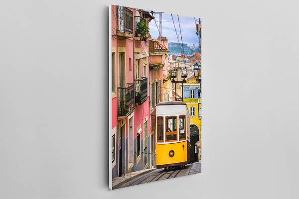 Canvas | Historic yellow tram in Lisbon