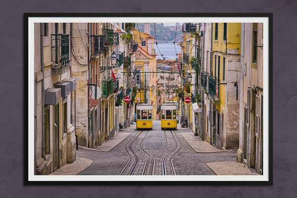 Poster / Kunstdruck | Historische Seilbahn in Lissabon