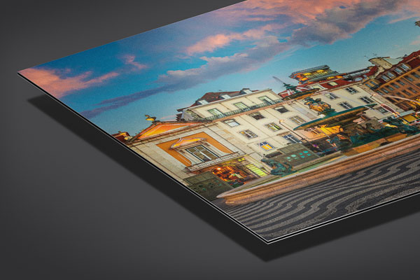 Metal Print - Rossio square in Lisbon