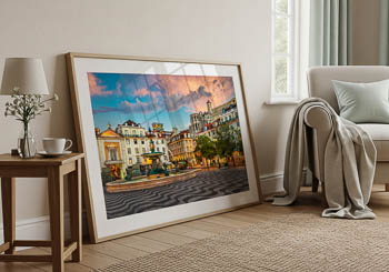 Wandbild | Rossio-Platz in Lissabon