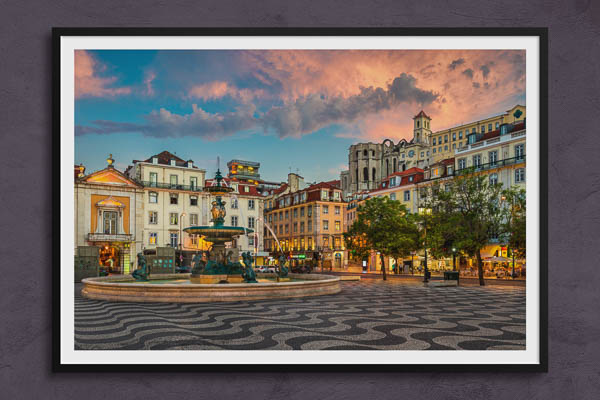 Fine Art Print | Rossio square in Lisbon
