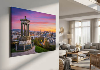 Wall Art | Sunset view of Edinburgh
