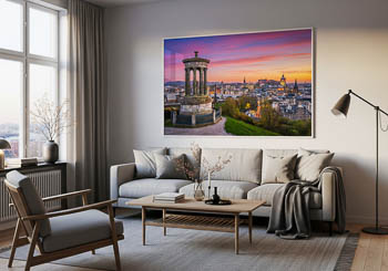 Wall Art | Sunset view of Edinburgh