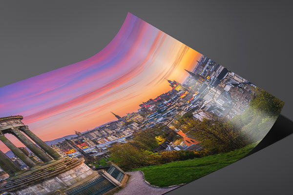 Kunstdruck / Poster | Edinburgh zum Sonnenuntergang