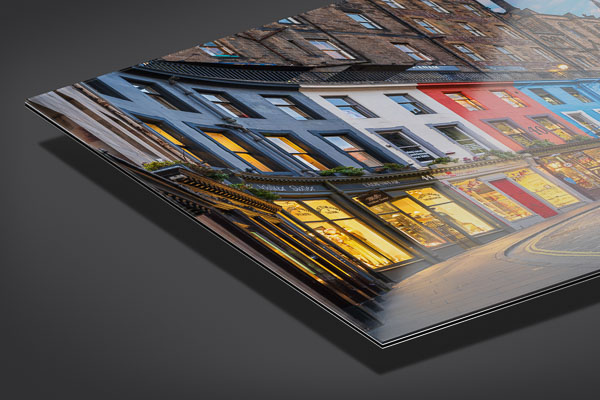 Acrylglas | Victoria Street in Edinburgh bei Sonnenuntergang