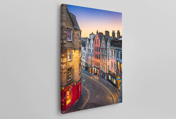 Leinwand | West Bow in Edinburgh bei Sonnenuntergang