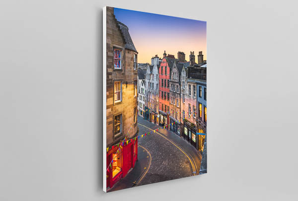 Leinwand | West Bow in Edinburgh bei Sonnenuntergang
