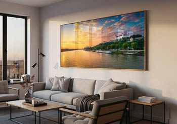 Wall Art | Danube and castle of Bratislava