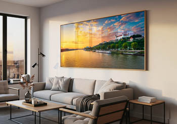 Wall Art | Danube and castle of Bratislava