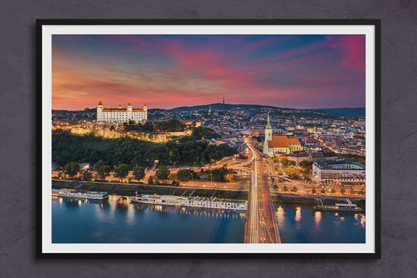 Fine Art Print | Sunset in Bratislava