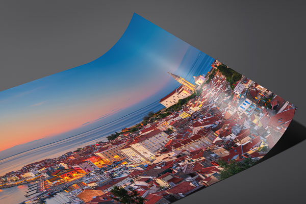 Kunstdruck / Poster | Skyline von Piran