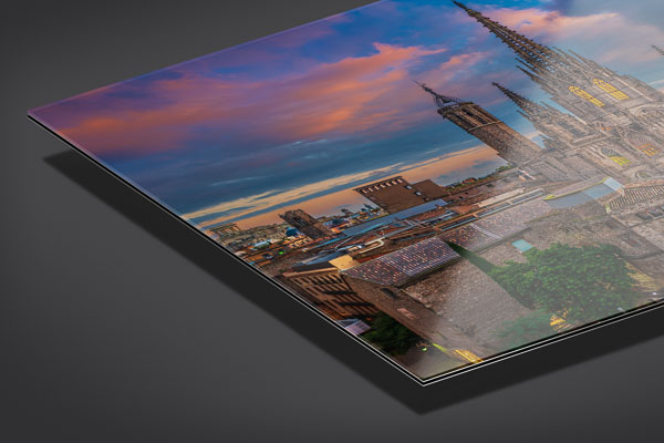 Acrylglas | Kathedrale von Barcelona bei Sonnenuntergang