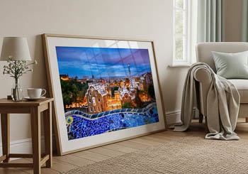 Wall Art | Park Guell in Barcelona at night